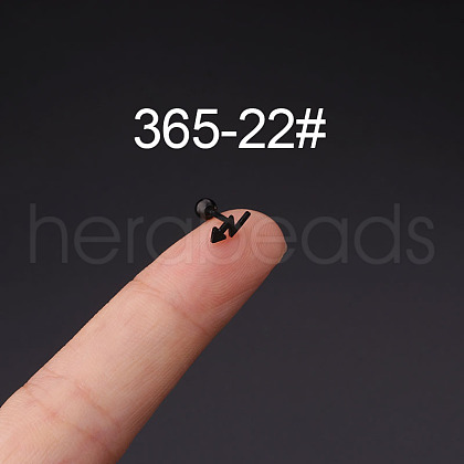 316L Surgical Stainless Steel Cartilage Earrings WG35966-22-1