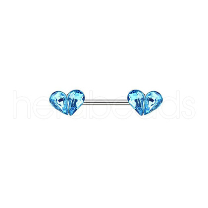 316L Surgical Stainless Steel Nipple Rings WGBF921-08-1