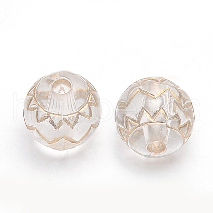 Plating Acrylic Beads PACR-S219-02-1