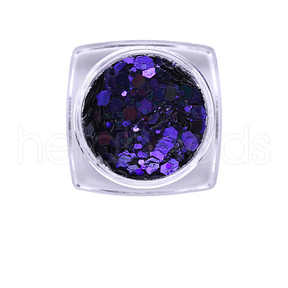 Hexagon Shining Nail Art Decoration Accessories MRMJ-T063-546E-1