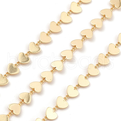 Brass Heart Link Chains CHC-M025-48G-1