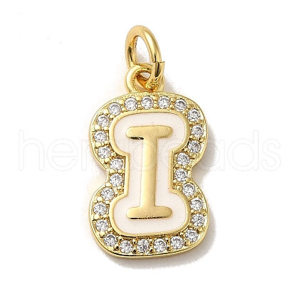 Brass Micro Pave Cubic Zirconia Pendants KK-K354-02G-I-1