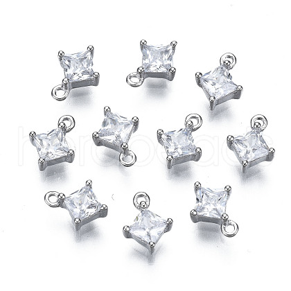 Long-Lasting Plated 925 Sterling Silver Cubic Zirconia Charms STER-ZX003-01P-NF-1