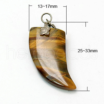 Tiger Eye Pendants G-G173-8-1
