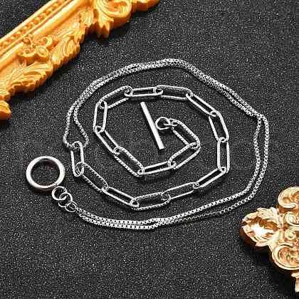 Non-Tarnish 304 Stainless Steel Chain Necklaces X-NJEW-JN02767-1
