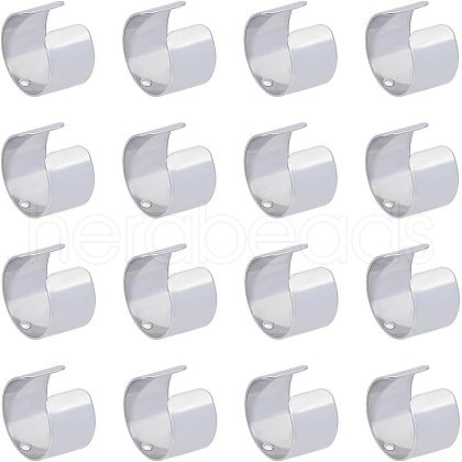 Unicraftale 304 Stainless Steel Cuff Earrings STAS-UN0008-93P-1