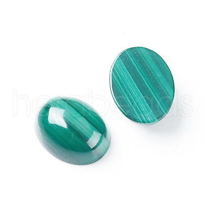 Natural Malachite Cabochons G-E557-03D-1