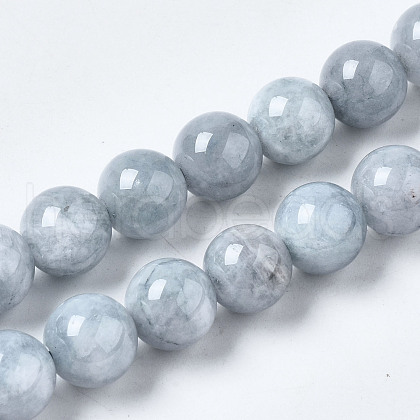 Dyed Natural Quartz Round Bead Strands G-R173-10mm-03-1