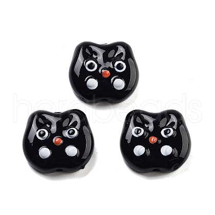 Opaque Acrylic With Enamel Beads OACR-U001-07B-1