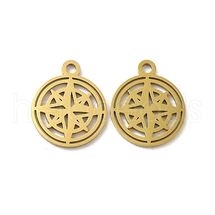 Ion Plating(IP) 304 Stainless Steel Charms STAS-J042-15G-1