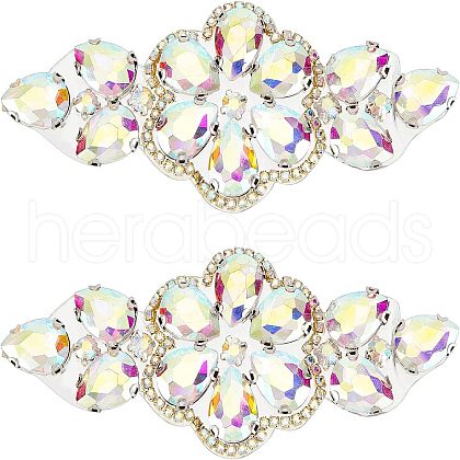 2Pcs Hotfix Rhinestone Ornament DIY-FG0003-33-1