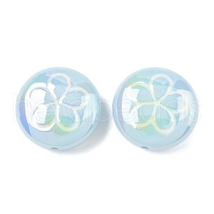 2Pcs UV Plating Acrylic Beads FIND-C067-03D-1