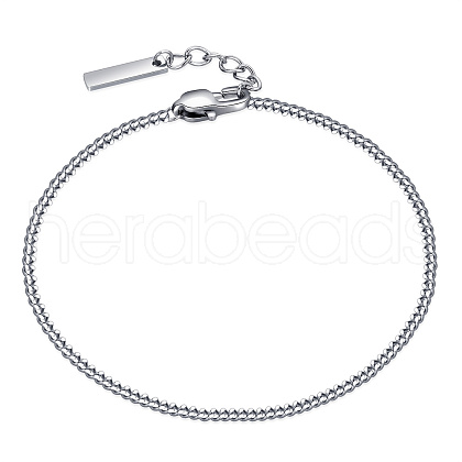 Non-Tarnish Stainless Steel Twisted Chain Bracelets for Men KO0407-4-1
