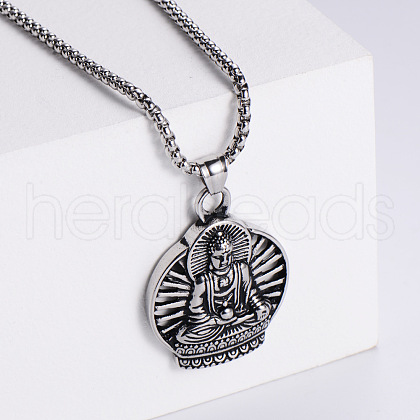 316L Surgical Stainless Steel Fashionable Punk Hip-hop Pendant Necklace OH2094-1-1