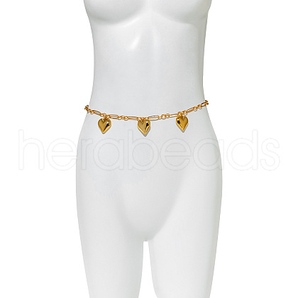 Heart Alloy Tassel Waist Belly Chains for Women FS-WG9C50D-03-1