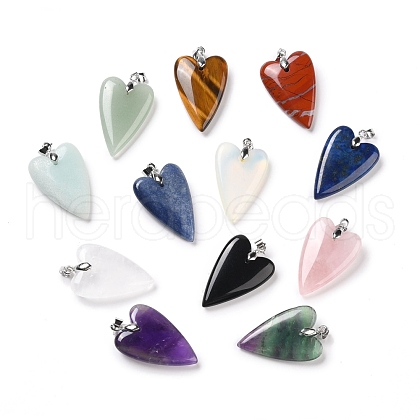 Natural & Synthetic Gemstone Pendants G-E570-01P-1