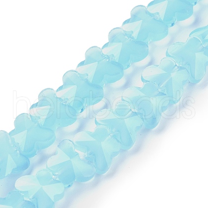 Imitation Jade Glass Beads Strands EGLA-L045-I-A05-1