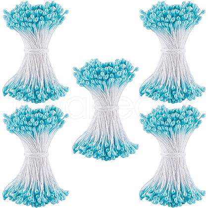 Cotton with Gypsum Artificial Flower Core for Hairpin Accessories DIY-WH20001-21B-1