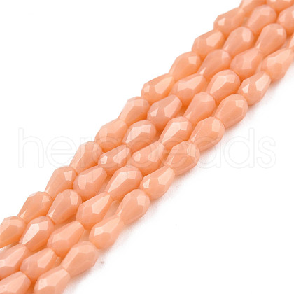 Opaque Solid Color Glass Beads Strands GLAA-N052-02-A11-1