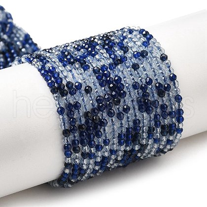 Transparent Glass Beads Strands GLAA-H027-01B-1