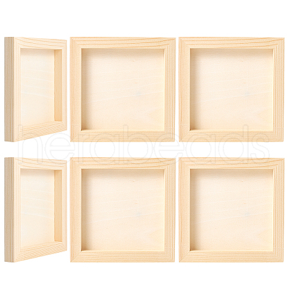 DIY Children Wood Decoration Clay Picture Frame WOOD-WH20008-07G-1