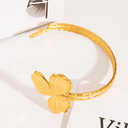 Elegant 304 Stainless Steel Cuff Bangles for Women KV9990-1