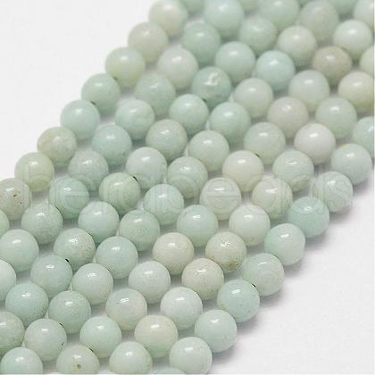 Natural Amazonite Beads Strands G-N0197-02-3mm-1