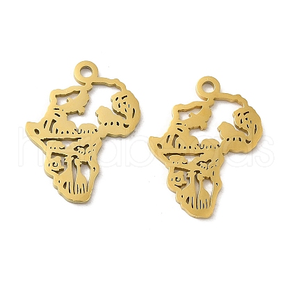 Ion Plating(IP) 304 Stainless Steel Pendants STAS-J042-32G-1