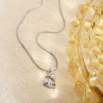 Non-Tarnish Stainless Steel Pendant Necklace for Women ZY3994-2-1