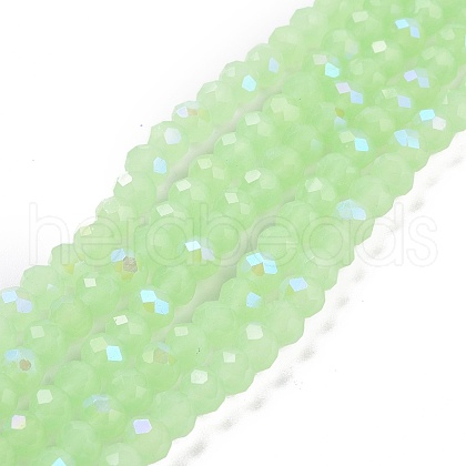 Electroplate Glass Beads Strands EGLA-A034-J4mm-L04-1
