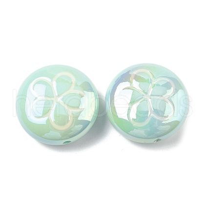 2Pcs UV Plating Acrylic Beads FIND-C067-03C-1
