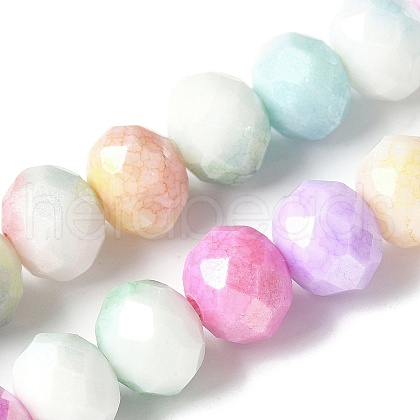 Electroplate Handmade Lampwork Beads Strands LAMP-S068-11D-1