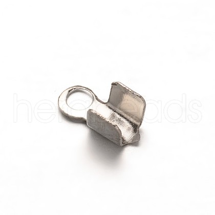 Tarnish Resistant 304 Stainless Steel Folding Crimp Ends X-STAS-E103-09A-1