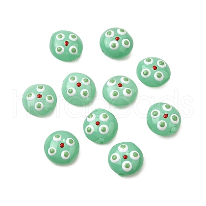 Handmade Lampwork Enamel Beads LAMP-S079-01G-1