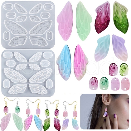 DIY Butterfly Wing Pendant Silicone Molds DIY-F127-01-1