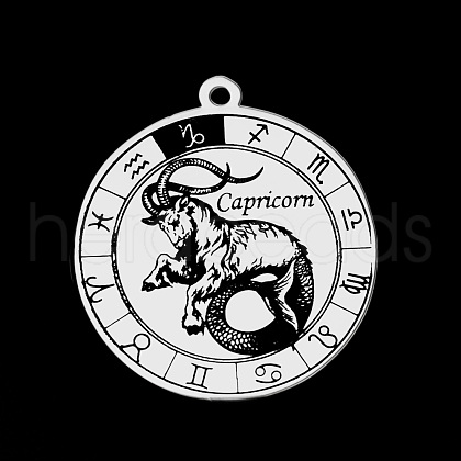 Non-Tarnish 201 Stainless Steel Pendants STAS-T056-LA720-10-1