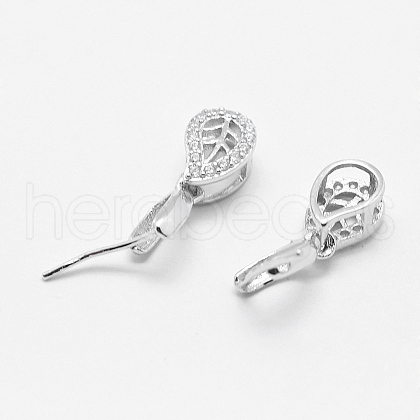 925 Sterling Silver Pendant Bails STER-E050-50S-1