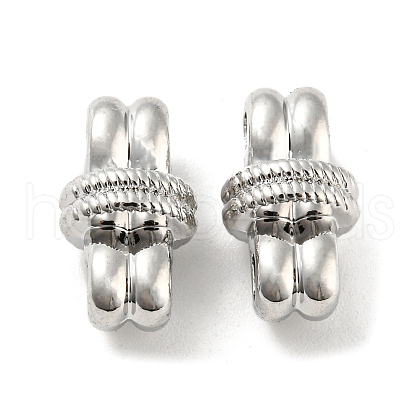 Rack Plating Alloy Knot Connector Charms PALLOY-Z022-03P-1