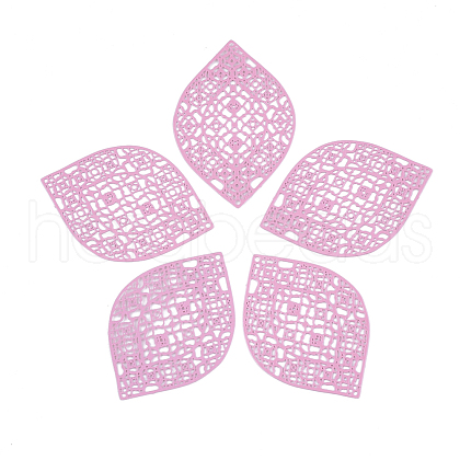 430 Stainless Steel Filigree Pendants STAS-S108-12E-1