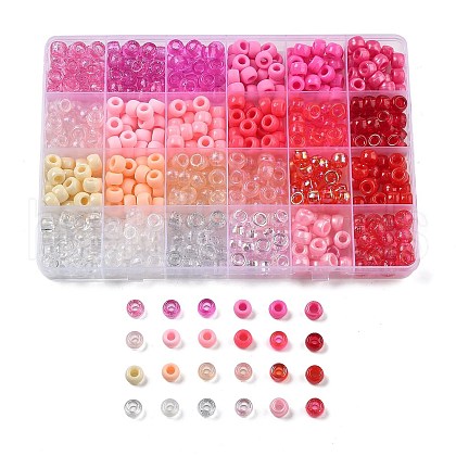 24 Styles DIY Acrylic & PP Plastic Crow Beads DIY-L073-08A-1