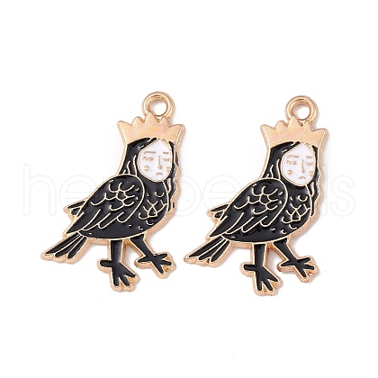 Alloy Enamel Pendants ENAM-M054-06KCG-1