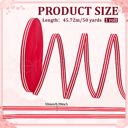   47~50 Yards Polyester Stripe Ribbons OCOR-PH0002-91-1