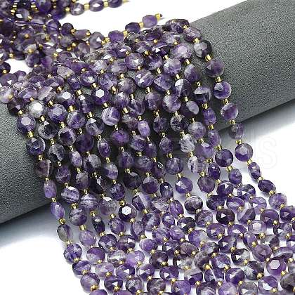 Natural Amethyst Beads Strands G-C116-A46-02B-1