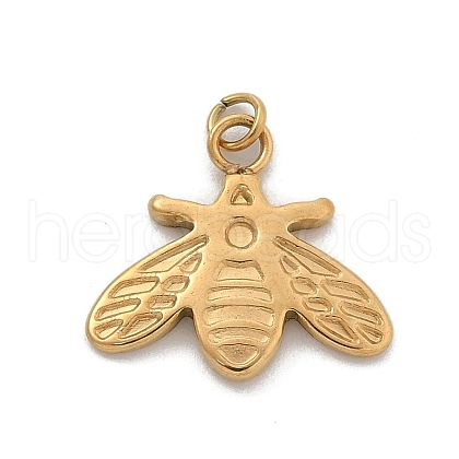 304 Stainless Steel Charms STAS-L281-006G-1