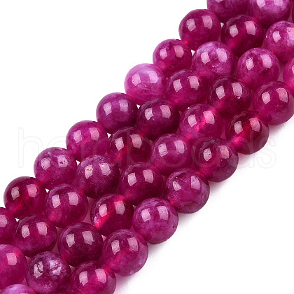 Natural Quartz Beads Strands G-R479-6mm-09-1