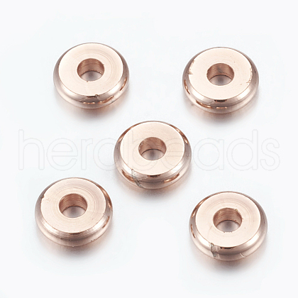 Brass Spacer Beads KK-L106C-01RG-A-1