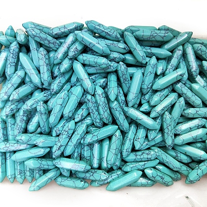 Mother's Day Gifts Synthetic Turquoise Healing Stones PW-WG3C574-35-1