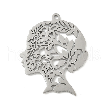 304 Stainless Steel Pendants STAS-V016-16P-1