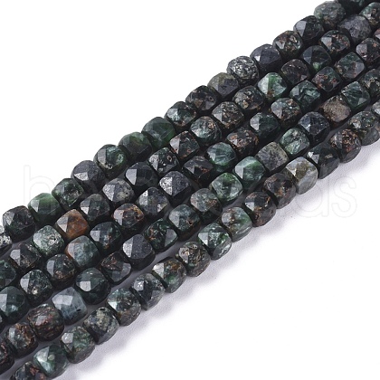 Natural Seraphinite Beads Strands G-L537-014-1