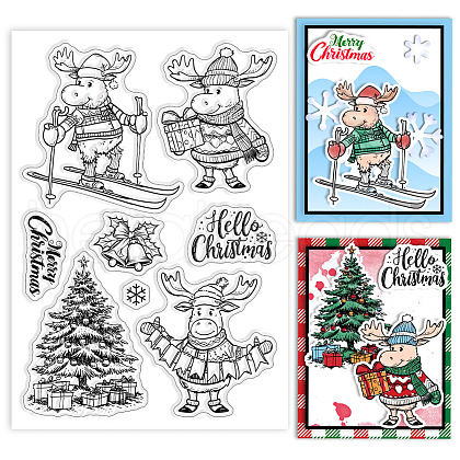 Custom Summer Theme PVC Plastic Clear Stamps DIY-WH0631-0388-1